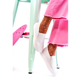 FK2 Vita Viviana Slip-On-skor för kvinnor 3