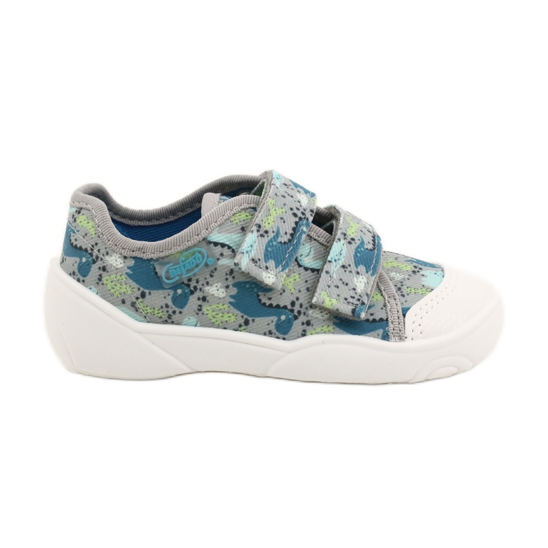 Befado barntofflor med kardborreband 907P156 blå 2