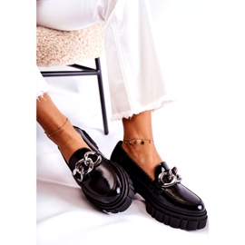 Dam Loafers Läder Loafers Svart Laura Messi 2339 1