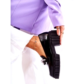 Dam Loafers Läder Loafers Svart Laura Messi 2339 4