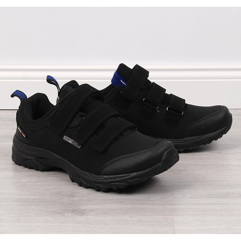 Svarta American Club Velcro vattentäta vandringsskor 1