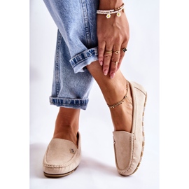 PS1 Colena loafers i mocka för kvinnor beige 2