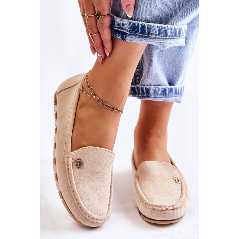 PS1 Colena loafers i mocka för kvinnor beige 1