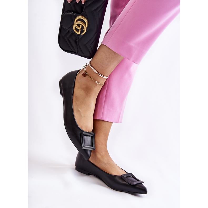 WS1 Ballerina med prydnad i svart Simone Spitz 1