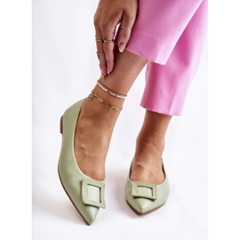 WS1 Ballerina med prydnad i grön spets Simone 1