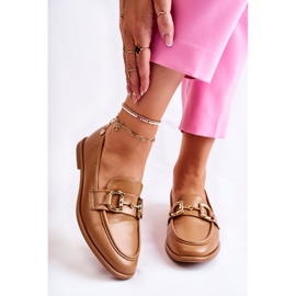 WS1 Camel Coriso loafers för dam brun 1
