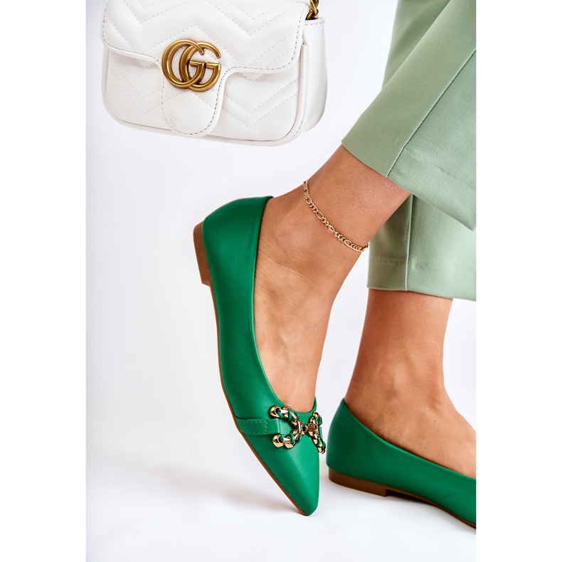 WS1 Damballerinor i spets med grön Carlos-dekoration 1