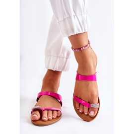 WS1 Damlackerade flipflops Fuchsia Jimena rosa 3