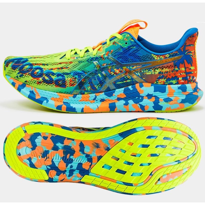 Asics Noosa Tri 14 M 1011B368-300 löparskor röd blå mångfärgad grön 1