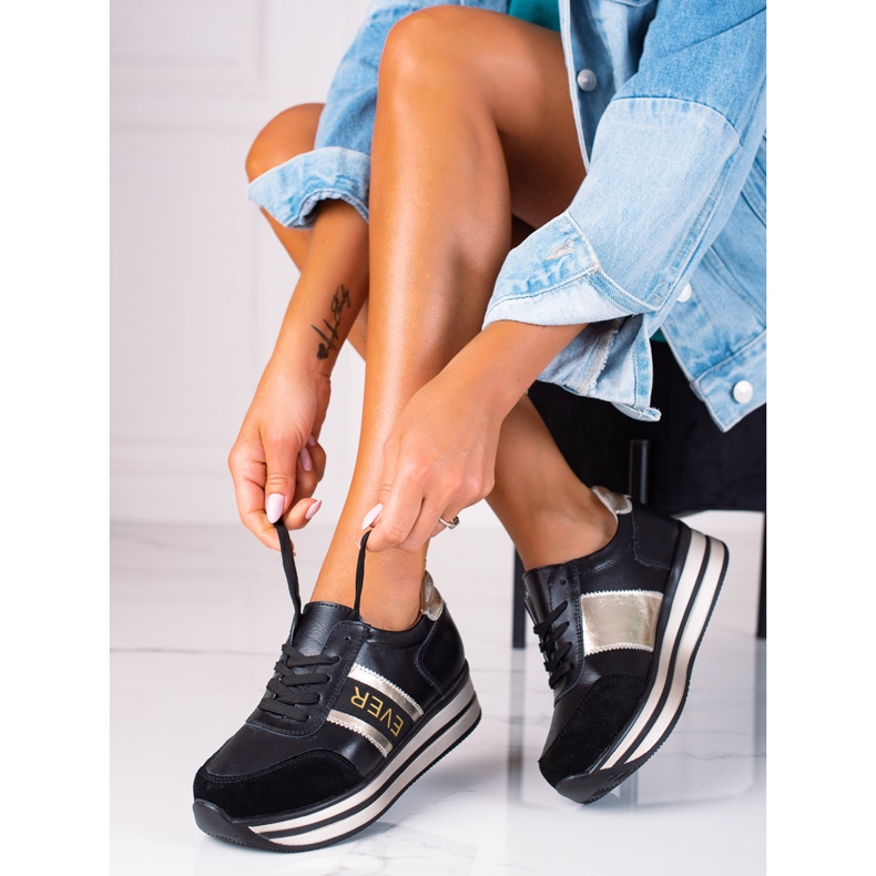 SHELOVET Sneakers för kvinnor svart 1