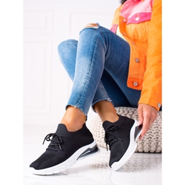 SHELOVET Bekväma träningsskor svart 1