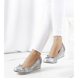 Silver wedge sneakers Blance 2