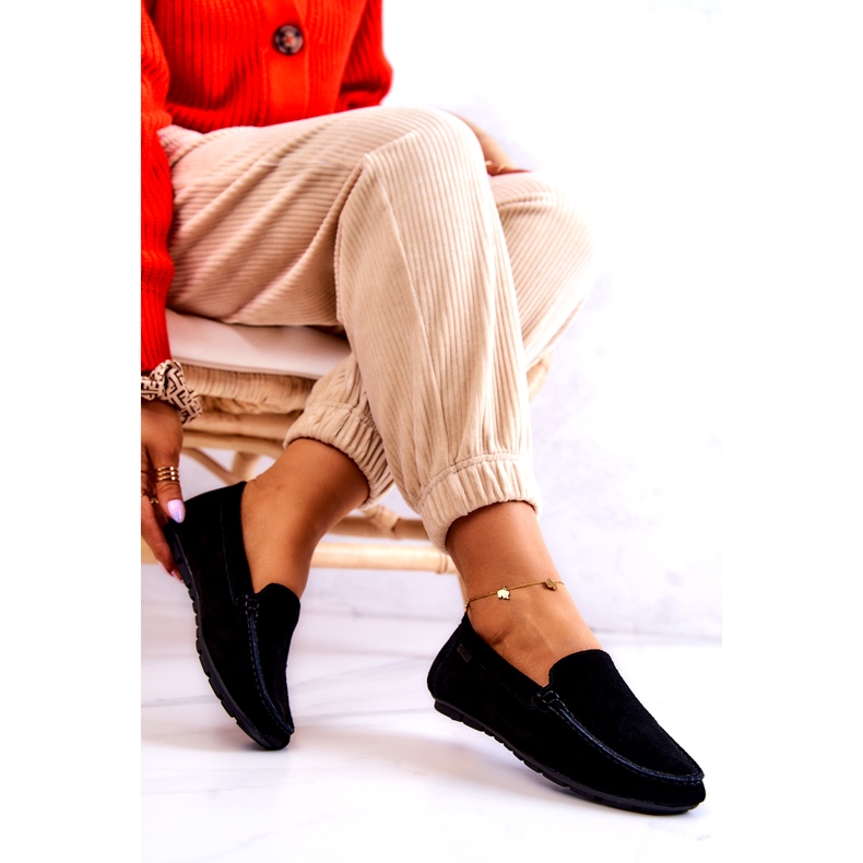 Dam Loafers i mocka Big Star JJ274654 Svart 3