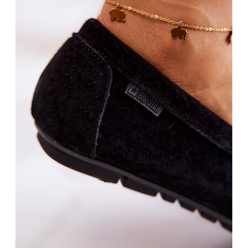 Dam Loafers i mocka Big Star JJ274654 Svart 5