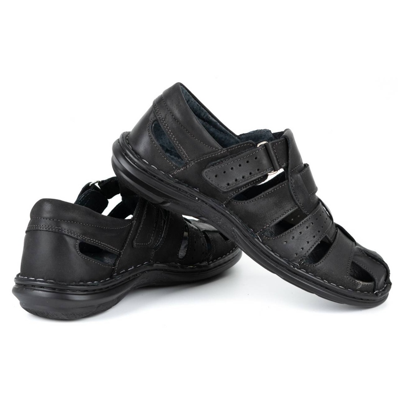 Olivier Svarta herrsandaler 467 4