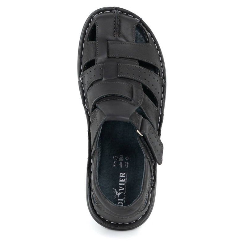 Olivier Svarta herrsandaler 467 6