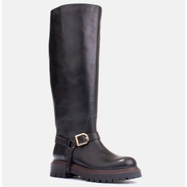 Marco Shoes Trapper stövlar med en bredare ovandel svart 1