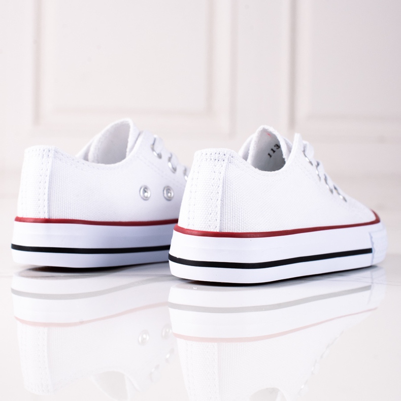 Vita Vico barnsneakers med resår 1