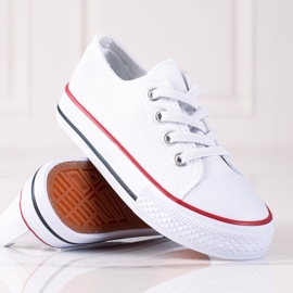 Vita Vico barnsneakers med resår 2