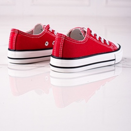 Röda Vico barnsneakers med resår 1