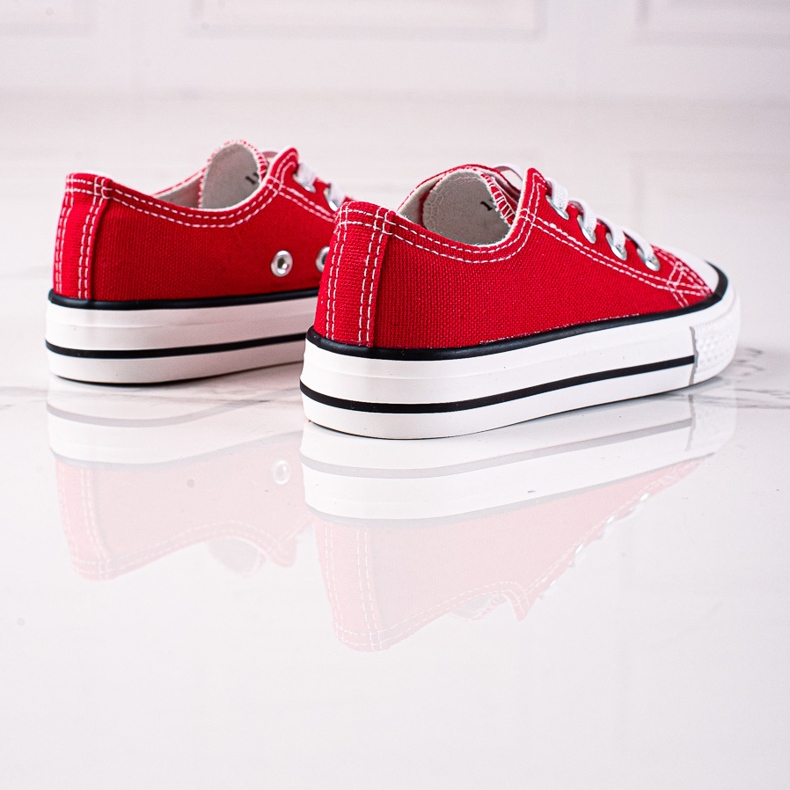 Röda Vico barnsneakers med resår 1