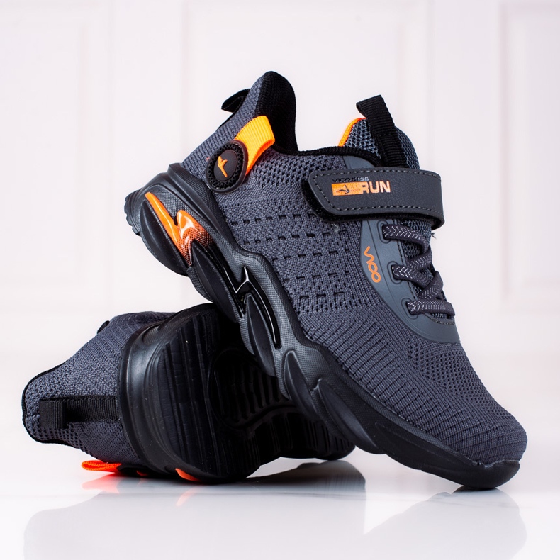 Sportiga pojksneakers Vico grå 1