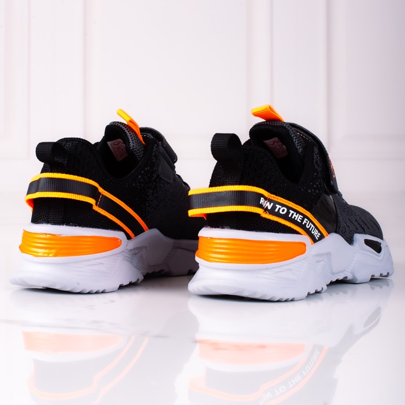 Pojksportskor Vico med neoninlägg grå 2