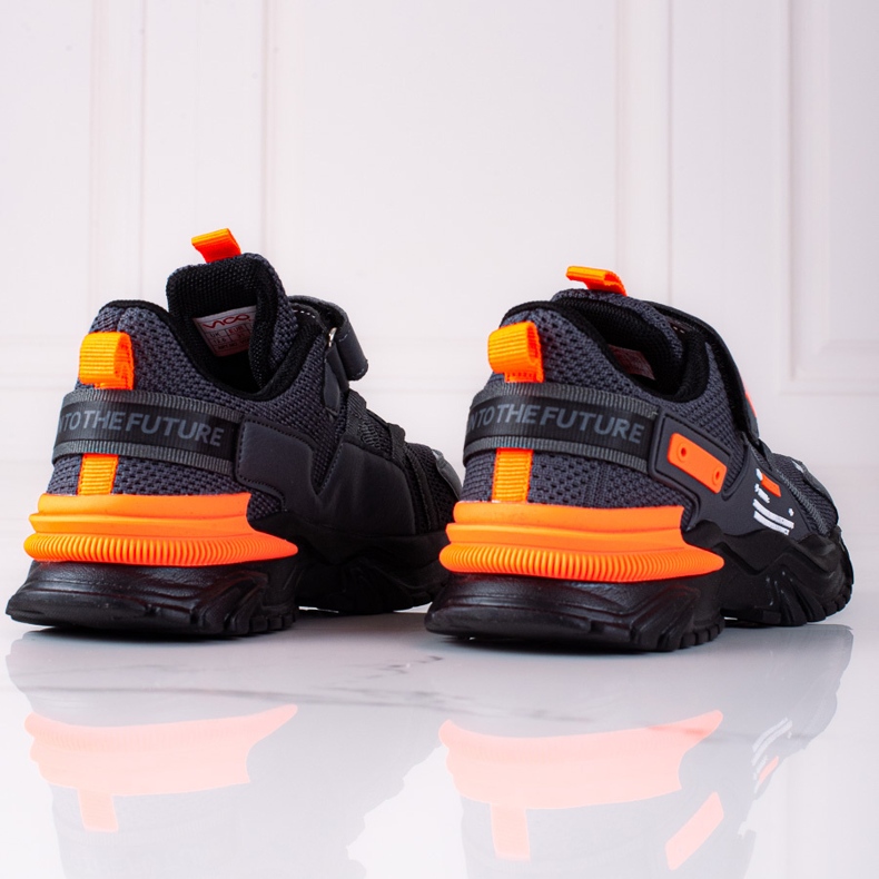 Vico Shelovet pojksportskor med tjock sula mångfärgad orange grå 1