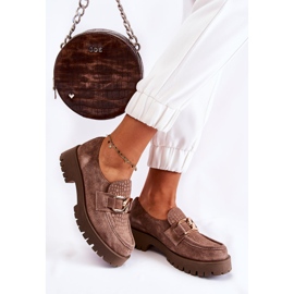 PL5 Moderiktiga Loafers i mocka Ljusbruna Rayhan beige 2