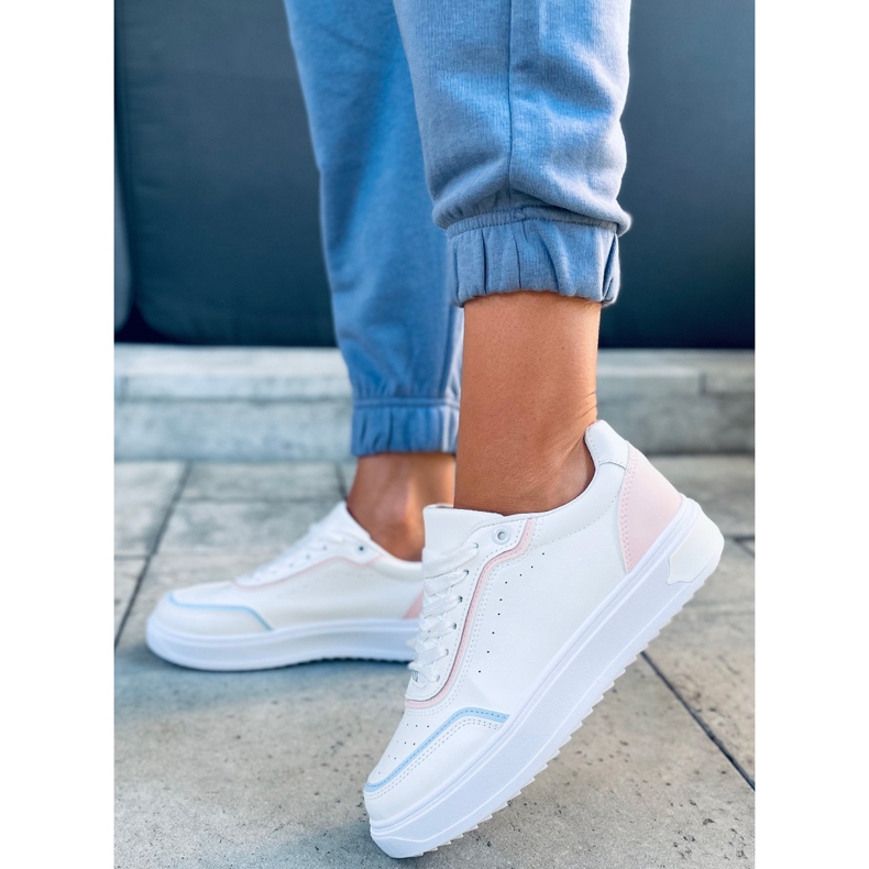 Eila Rosa sneakers vit blå 1