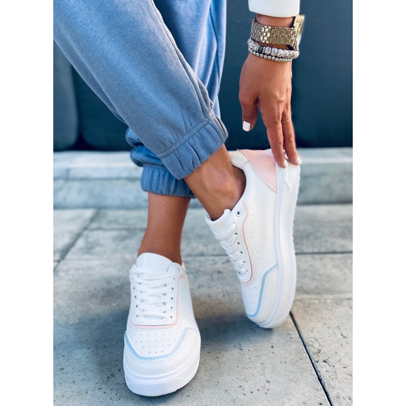 Eila Rosa sneakers vit blå 2