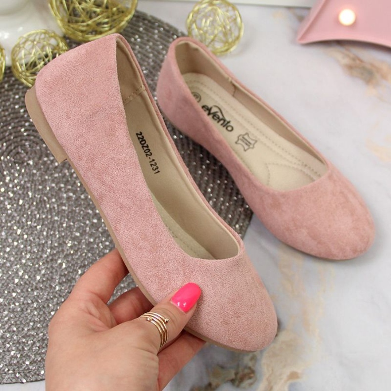 Eco mocka ballerinas eVento Jr EVE358A rosa 1