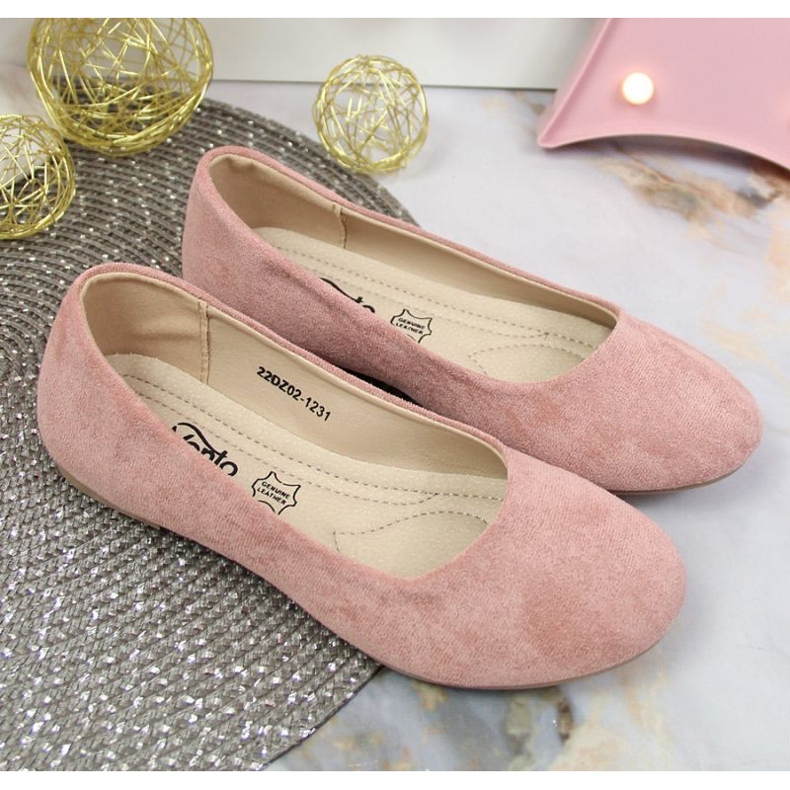 Eco mocka ballerinas eVento Jr EVE358A rosa 2