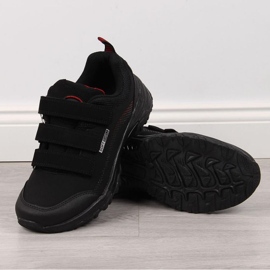 American Club W AM838A Velcro Trekking skor svart-röd 1