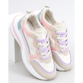 Ekani Rosa sneakers beige vit purpur blå 2