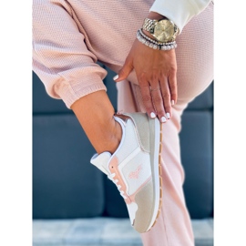 Furlo Pink sportskor för kvinnor beige vit rosa 1