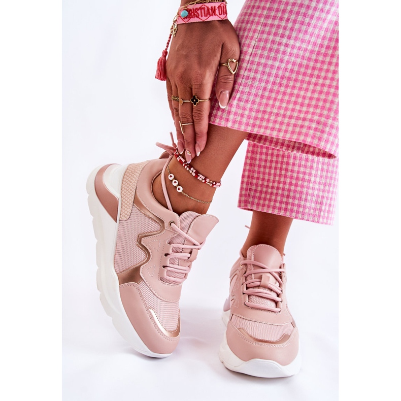 PG1 Fashionabla sneakers för kvinnor Rosa Allie 1