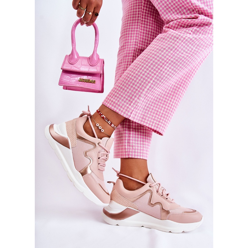 PG1 Fashionabla sneakers för kvinnor Rosa Allie 2