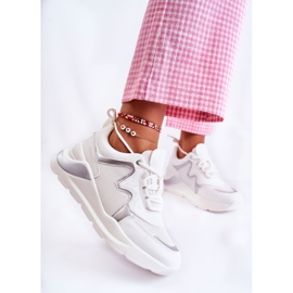 Fashionabla sneakers för kvinnor White Allie vit 2