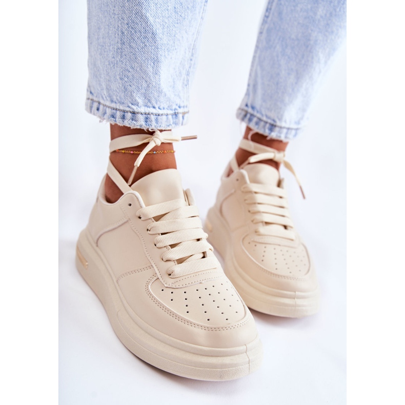 PG1 Klassiska Eco-läder Sneakers Beige Jennys 2