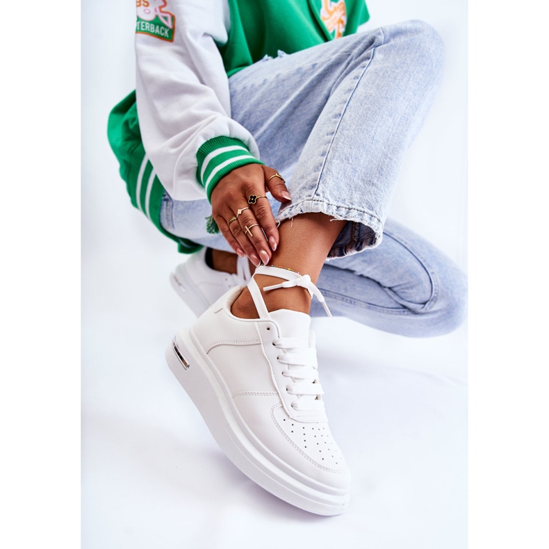 PG1 Klassiska Eco-läder Sportskor Vita Jennys 2