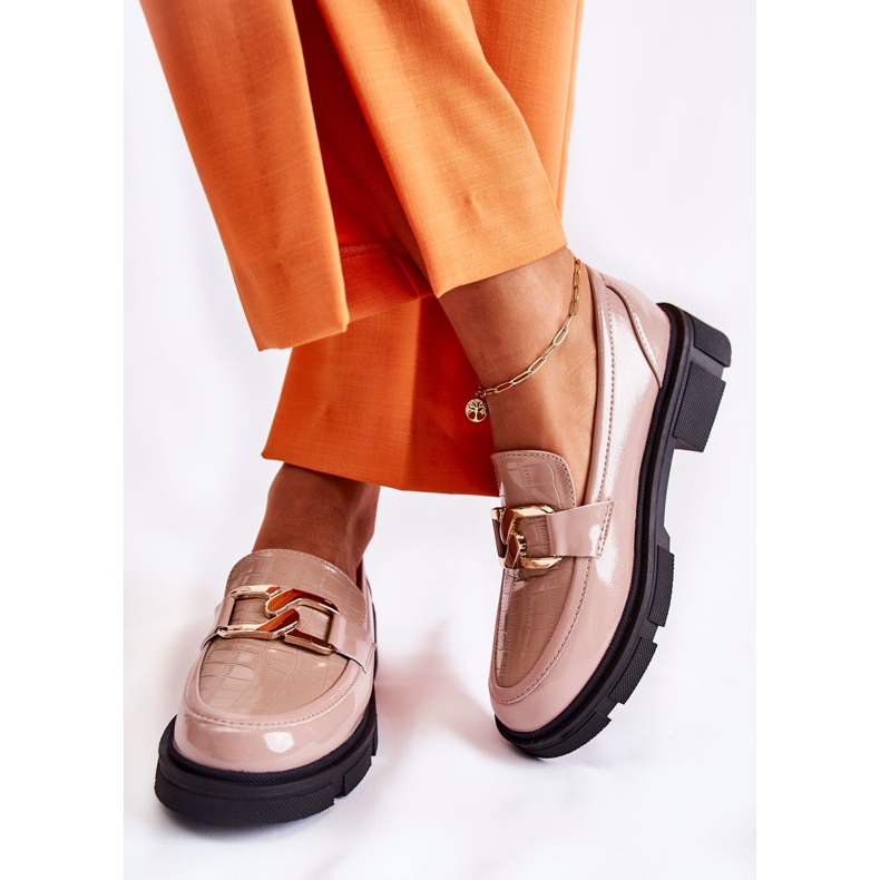 FL1 Fashionabla Leather Loafers Beige Loveliness 2
