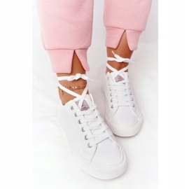 Big Star Kvinnors ekolädersneakers Cross Jeans HH2R4001C Vit 1