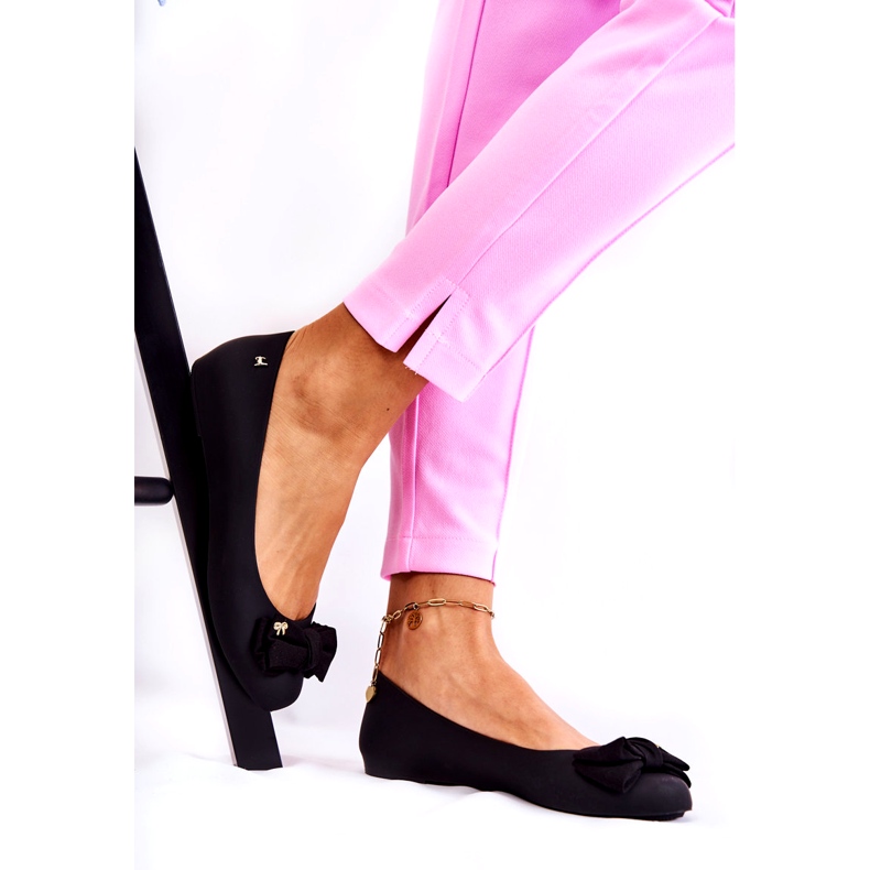 PH1 Gummiballerinor för damer Rosett Svart Fergie 1