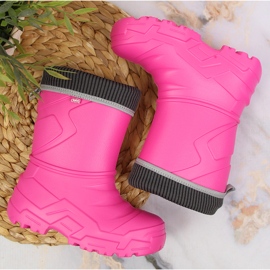 Rosa Befado flickgaloscher med avtagbar varmare 2