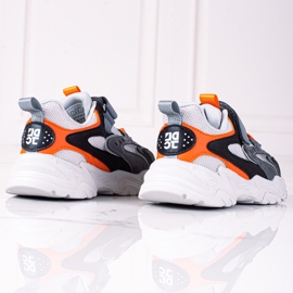 Shelovet pojksneakers på en tjock grå plattform mångfärgad 2