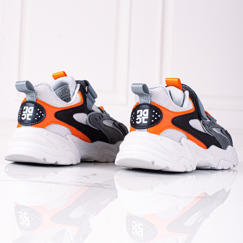 Shelovet pojksneakers på en tjock grå plattform mångfärgad 2