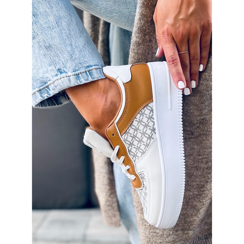 Glovi White sportskor för kvinnor vit mångfärgad 1