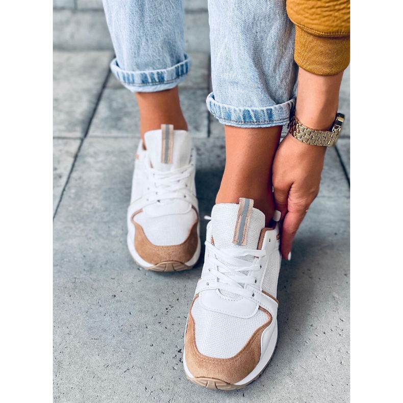 Montse Khaki tränare vit kaki 1