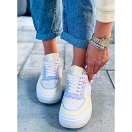 Dhara Yellow damsneakers vit blå rosa mångfärgad gul 1